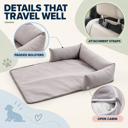 Pet Car Seat and Travel Bed, 3 Colors & 2 Sizes, By GAVPEPY image 3 - 02-Design-Details.jpg