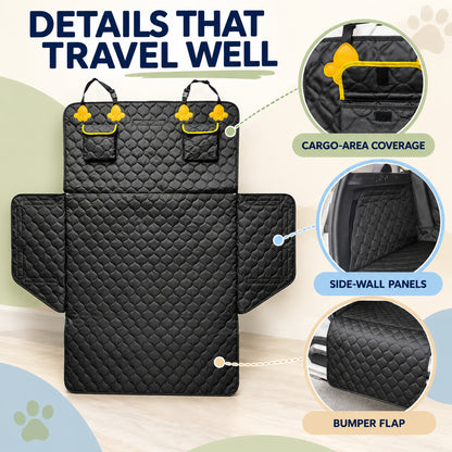 Vehicle Cargo Area Pet Protector, 185 x 104 x 33 cm, By GAVPEPY image 3 - 02-Design-Details.jpg