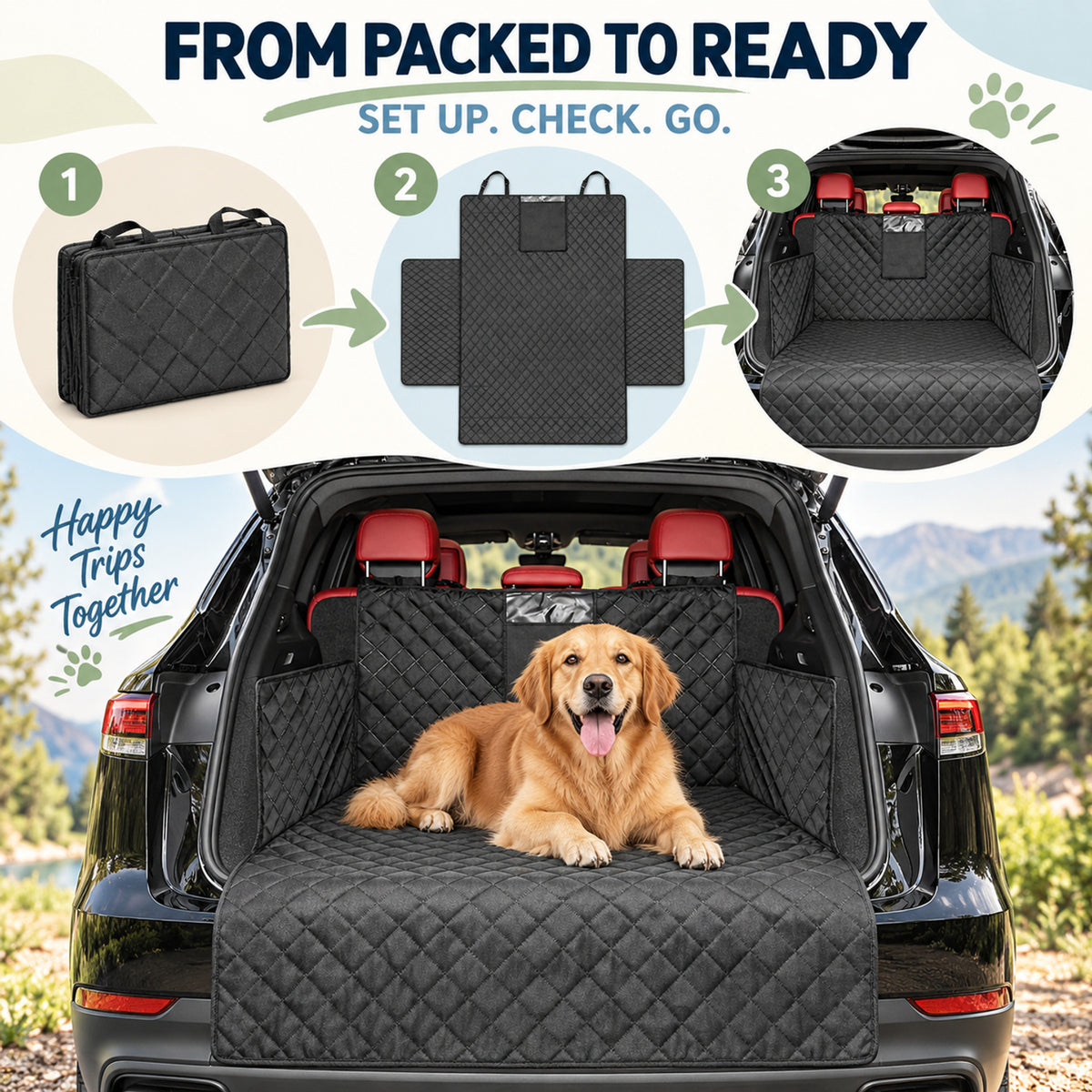 600D Oxford Fabric Vehicle Cargo Area Pet Protector, By GAVPEPY image 4 - 03-Product-Facts.jpg