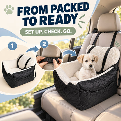 Rear Seat Pet Travel Bed, By GAVPEPY image 4 - 03-Product-Facts.jpg