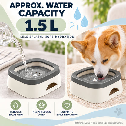 Vehicle Pet Water Bowl with Splash Guard, 3 Colors, By GAVPEPY image 4 - 03-Product-Facts.jpg