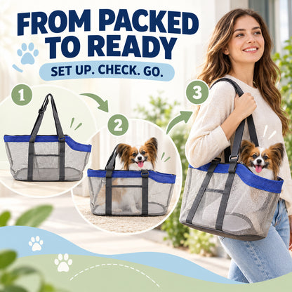 Soft-Sided Pet Travel Carrier, 3 Colors & 2 Sizes, By GAVPEPY image 4 - 03-Product-Facts.jpg