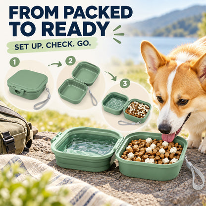 400 ml Collapsible Pet Travel Bowl, 3 Colors, By GAVPEPY image 4 - 03-Product-Facts.jpg