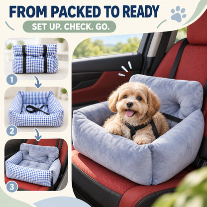 Pet Car Seat and Travel Bed, 3 Styles & 2 Sizes, By GAVPEPY image 4 - 03-Product-Facts.jpg