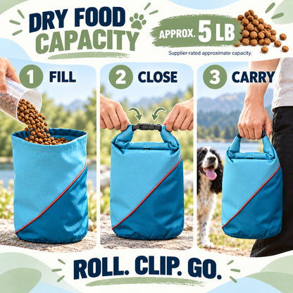 Foldable Water-Resistant Pet Food Travel Bag, By GAVPEPY image 4 - 03-Product-Facts.jpg