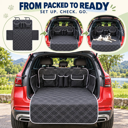 Checkered Vehicle Cargo Area Pet Protector, By GAVPEPY image 4 - 03-Product-Facts.jpg