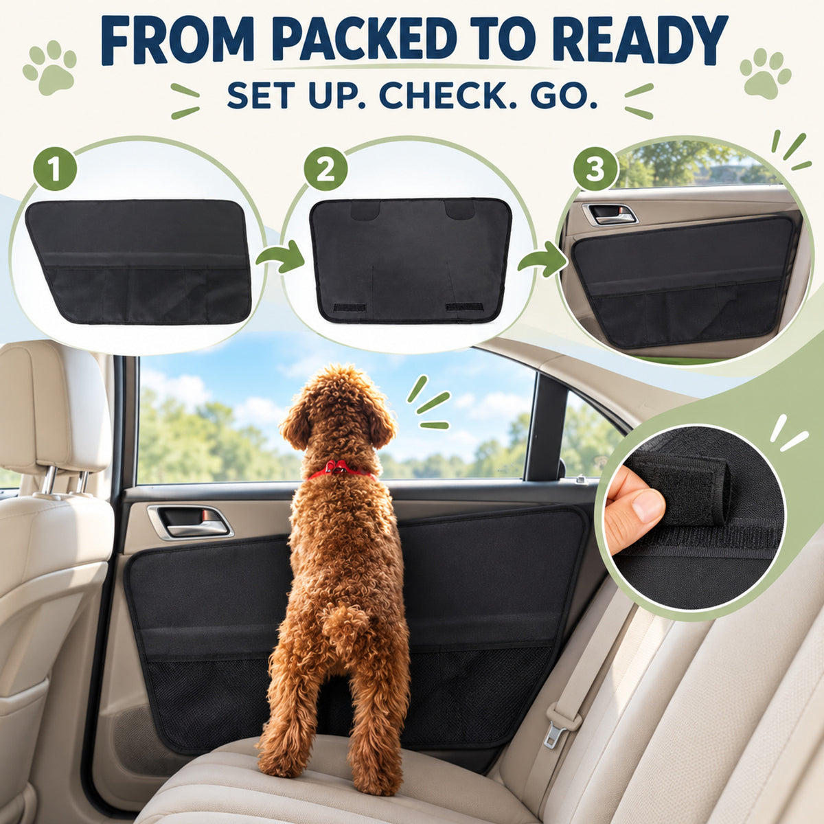 Oxford Fabric Vehicle Door Panel Pet Protector, 73 x 43 cm, By GAVPEPY image 4 - 03-Product-Facts.jpg