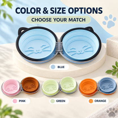 Collapsible Silicone Pet Bowl Set, 13 Styles, By GAVPEPY image 5 - 04-Options.jpg