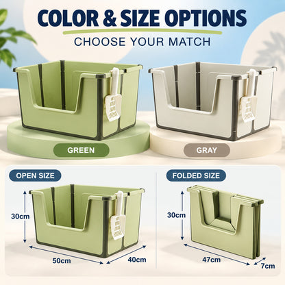 Collapsible PP Travel Litter Box, 2 Colors, By GAVPEPY image 5 - 04-Options.jpg