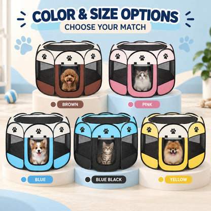Foldable Pet Playpen, 6 Colors, 3 Sizes & 2 Packages, By GAVPEPY image 5 - 04-Options.jpg