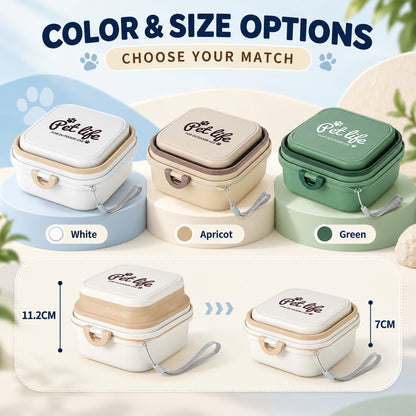 Upgraded 800 ml Collapsible Pet Travel Bowl, 3 Colors, By GAVPEPY image 5 - 04-Options.jpg