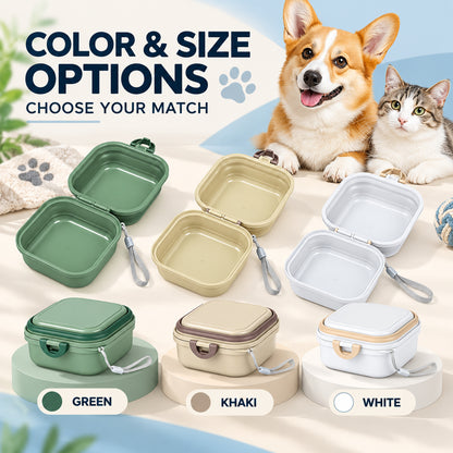 400 ml Collapsible Pet Travel Bowl, 3 Colors, By GAVPEPY image 5 - 04-Options.jpg