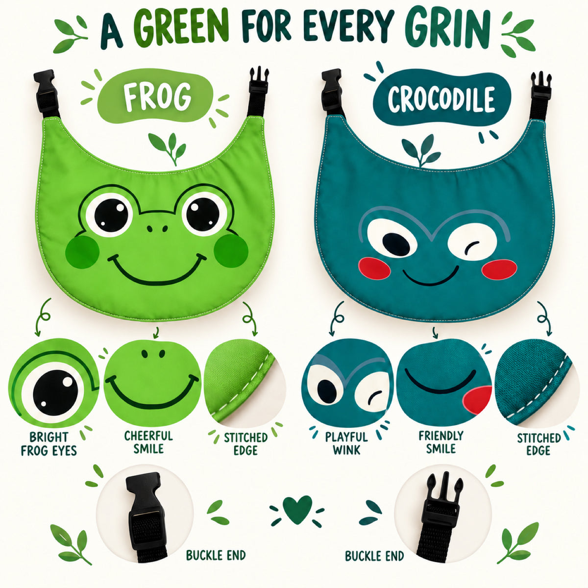 GAVPEPY Polyester Cartoon Face Pet Bib, Sizes XXL, XL, L, M, S, Yellow, Blue, Green, for photos, celebrations, walks and everyday pet outfits; a neckwear accessory for everyday outfits, portraits and special occasions image 4 - 04-双绿对照.jpg