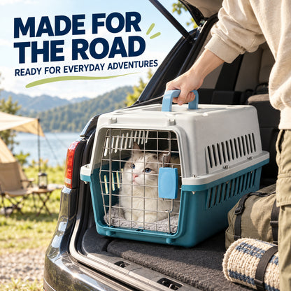 Hard-Shell Pet Travel Carrier, 29 Styles & 3 Packages, By GAVPEPY image 6 - 05-Travel-Ready.jpg