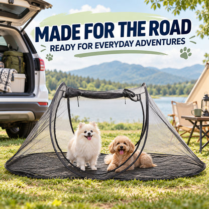 Foldable Green Pet Travel Tent, 3 Configurations, By GAVPEPY image 6 - 05-Travel-Ready.jpg