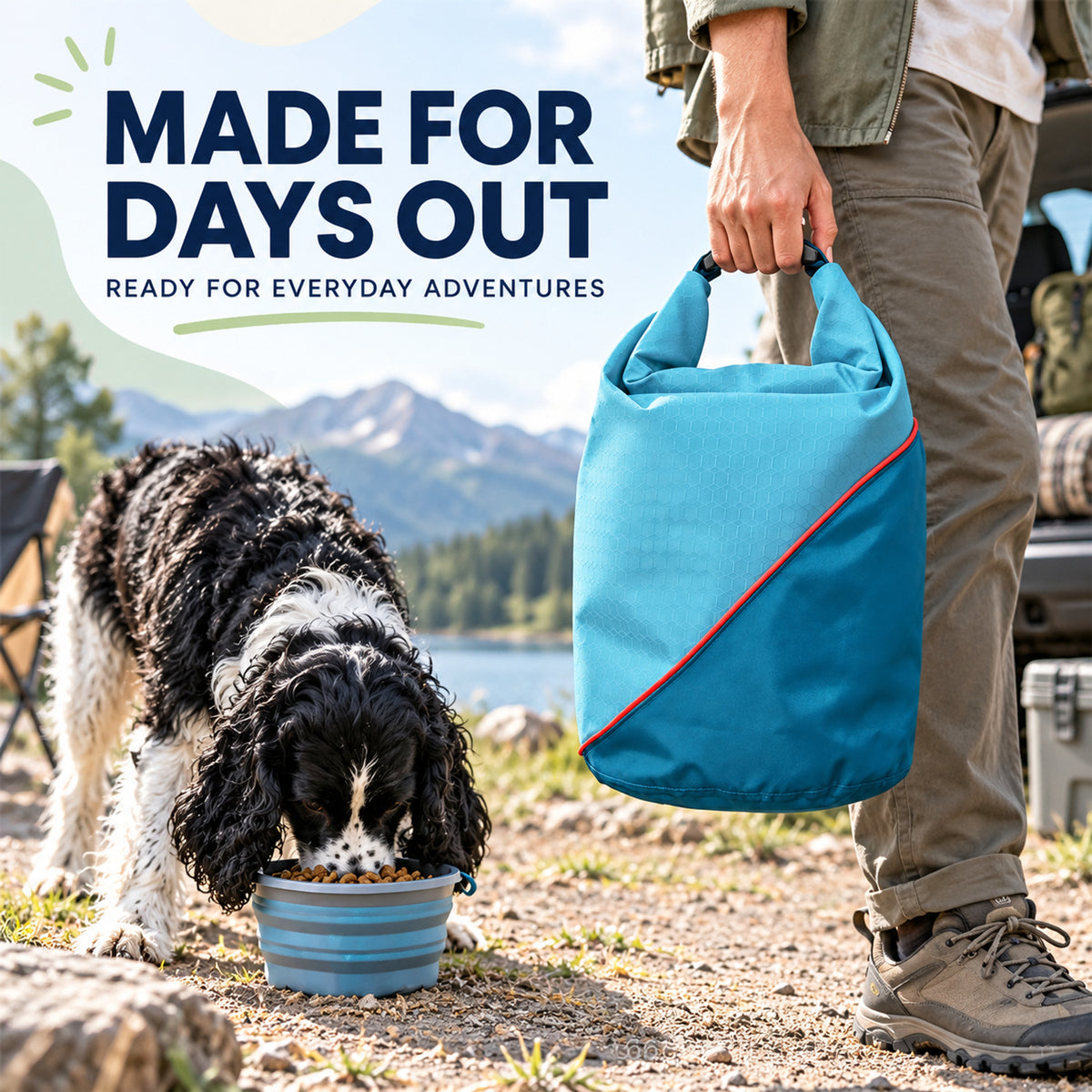 Foldable Water-Resistant Pet Food Travel Bag, By GAVPEPY image 6 - 05-Travel-Ready.jpg