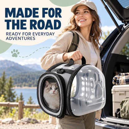 Soft-Sided Cat Travel Carrier, 6 Colors & 2 Sizes, By GAVPEPY image 6 - 05-Travel-Ready.jpg