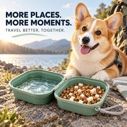 400 ml Collapsible Pet Travel Bowl, 3 Colors, By GAVPEPY image 7 - 06-Lifestyle.jpg