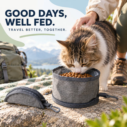 Foldable Oxford Fabric Pet Bowl, 2 Packages, By GAVPEPY image 7 - 06-Lifestyle.jpg