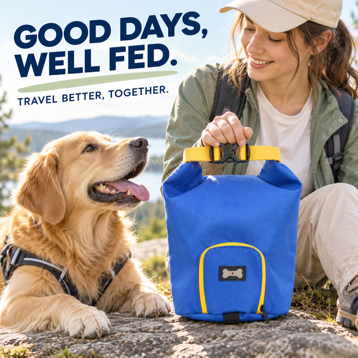 Water-Resistant Foldable Pet Food Travel Bag, By GAVPEPY image 7 - 06-Lifestyle.jpg