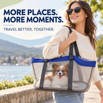 Soft-Sided Pet Travel Carrier, 3 Colors & 2 Sizes, By GAVPEPY image 7 - 06-Lifestyle.jpg