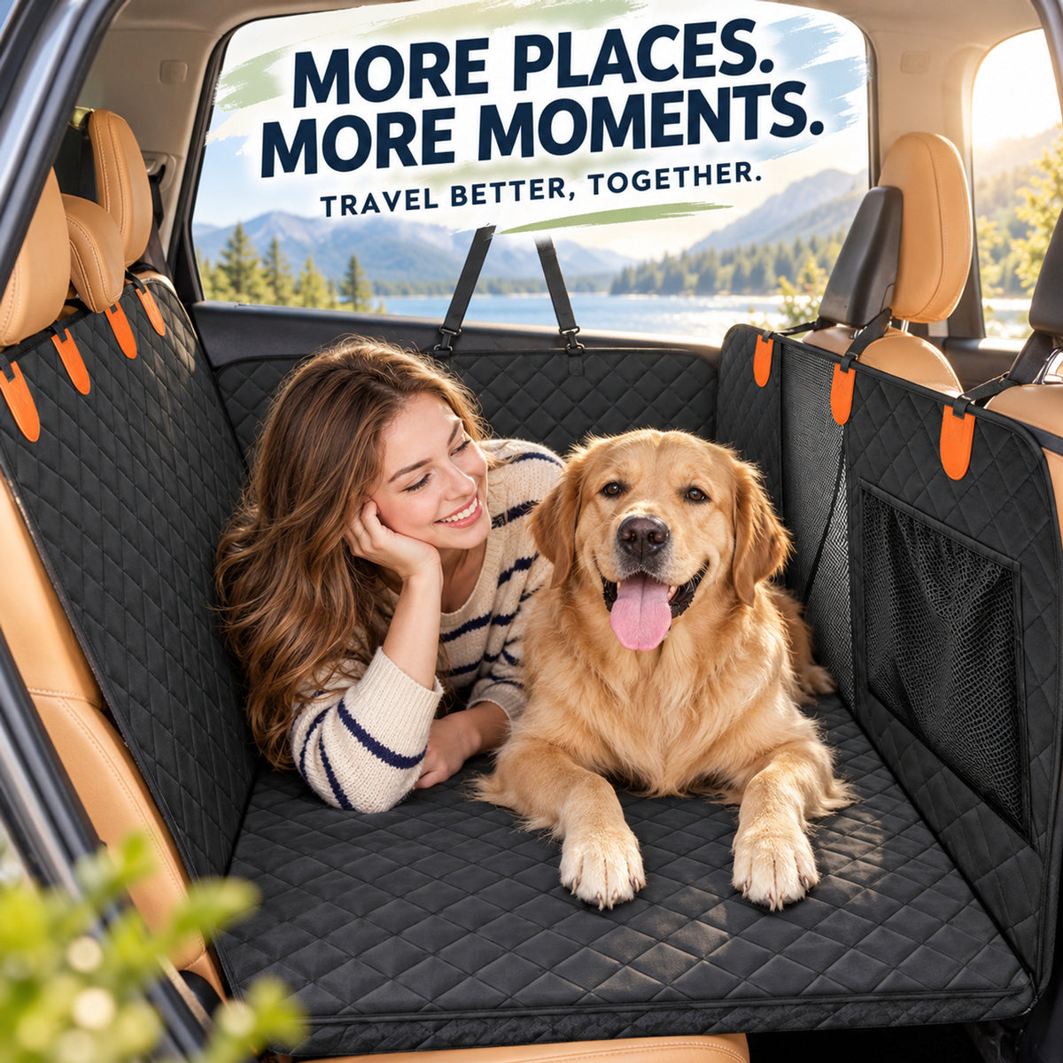 Rear Seat Pet Protector, 3 Patterns, By GAVPEPY image 7 - 06-Lifestyle.jpg