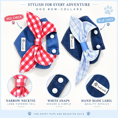 GAVPEPY Polyester Adjustable Printed Pet Bib, Sizes S, M, L, XL, XXL, 5 color or pattern options, for photos, celebrations, walks and everyday pet outfits; a neckwear accessory for everyday outfits, portraits and special occasions image 6 - 06-格纹领结.jpg