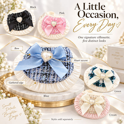 GAVPEPY Polyester Bow-Trim Pet Bib, Size S, 5 color or pattern options, for photos, celebrations, walks and everyday pet outfits; a neckwear accessory for everyday outfits, portraits and special occasions image 7 - 07-五色收束.jpg