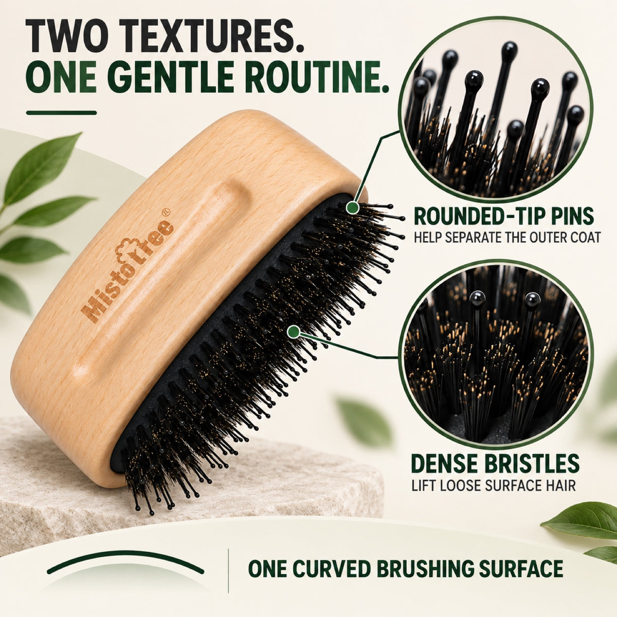 Crescent-Handle Pet Grooming Comb, By GAVPEPY image 2 - 1.jpg