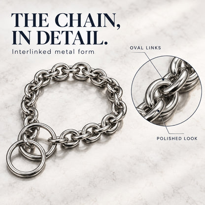 GAVPEPY Stainless Steel Chain Dog Collar, 8 size options, as pictured, for daily dog walks and outdoor wear; adjustable neckwear with the selected finish and fit shown in the product photos; review the selected variant photo for details image 1 - 1.jpg