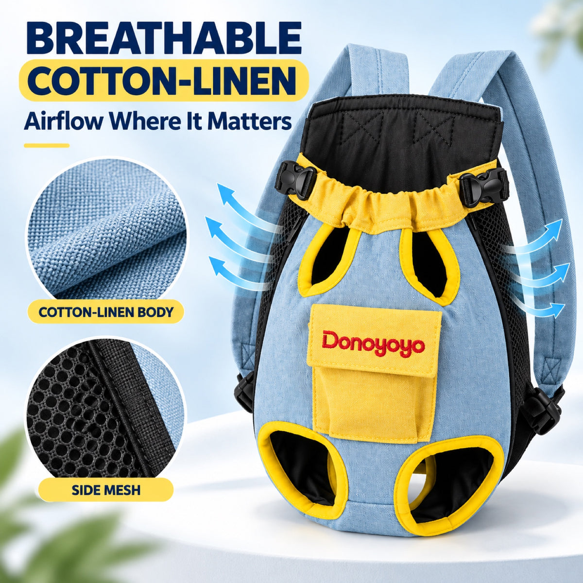 Four-Leg Pet Carrier Backpack, 3 Colors and 6 Sizes, By GAVPEPY image 2 - 1.jpg