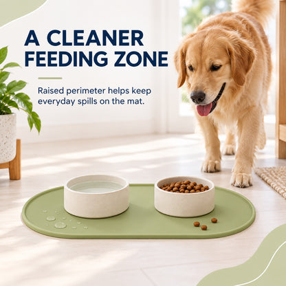 Waterproof Silicone Pet Bowl Mat, 6 Colors, By GAVPEPY image 2 - 1.jpg