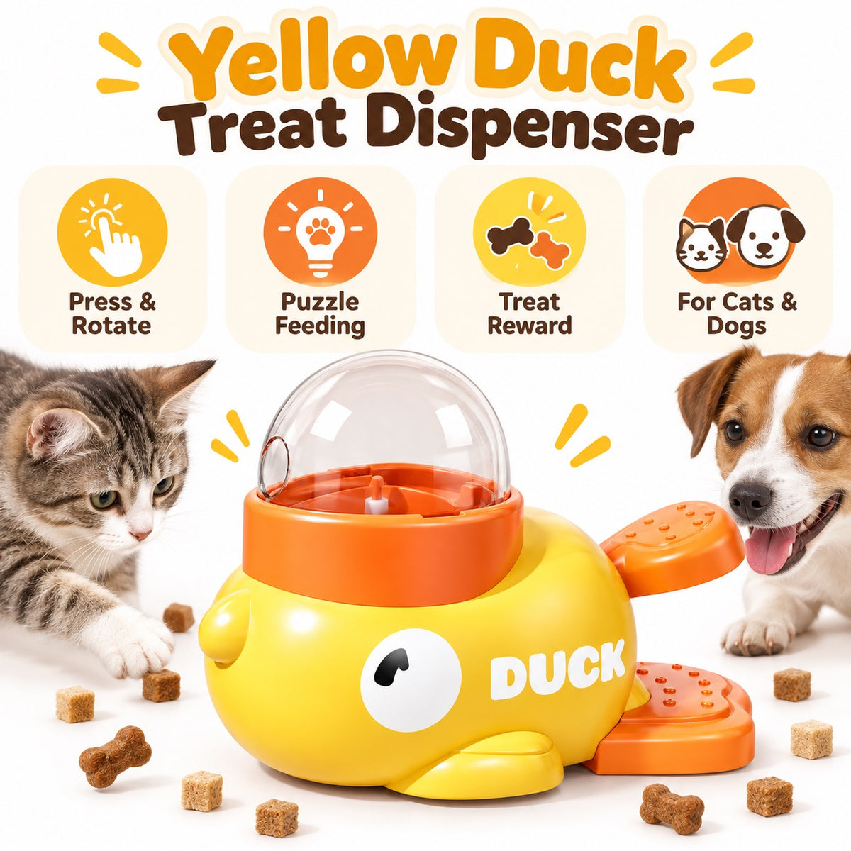 塑料 Treat Dispensing Dog Toy, 1 Style, By GAVPEPY image 2 - 1.jpg