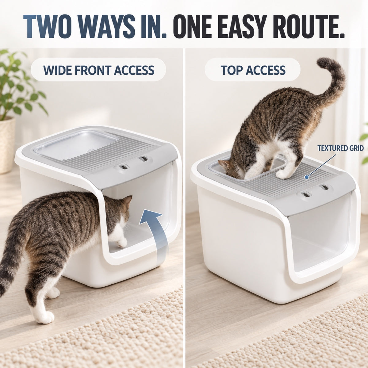GAVPEPY Enclosed Cat Litter Box, 2 Options image 2 - 1.jpg