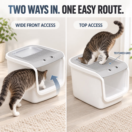 GAVPEPY Enclosed Cat Litter Box, 2 Options image 2 - 1.jpg