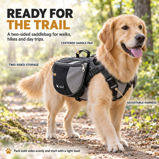Dog Saddle Backpack, 3 Sizes and 2 Finishes, By GAVPEPY image 2 - 1.jpg