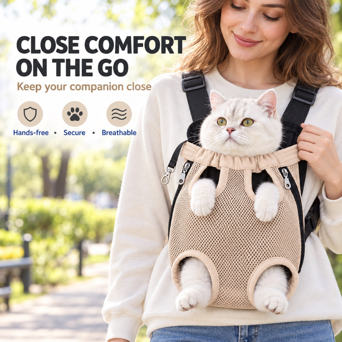 Mesh Four-Leg Pet Carrier Backpack, 7 Colors and 4 Sizes, By GAVPEPY image 2 - 1.jpg
