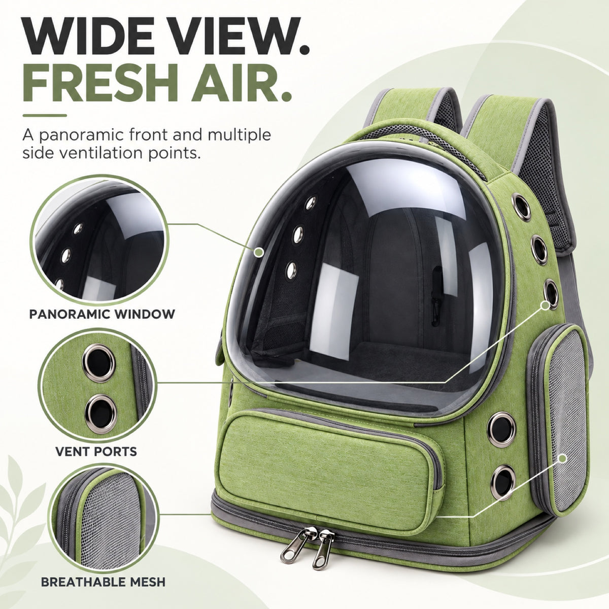 Lightweight Ventilated Pet Backpack, 5 Colors, By GAVPEPY image 2 - 1.jpg
