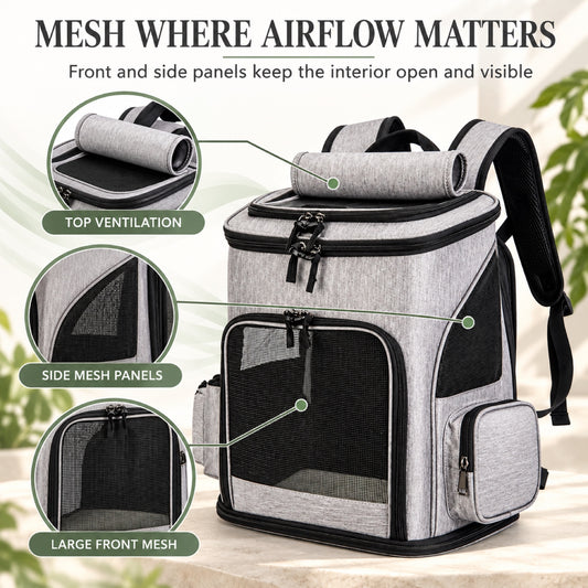 Foldable Head-Out Pet Backpack, By GAVPEPY image 2 - 1.jpg