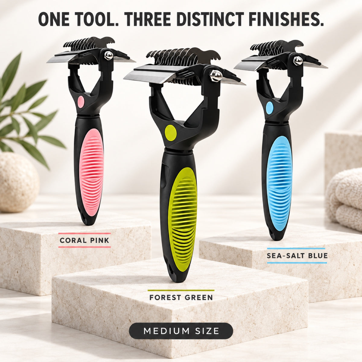 3-in-1 Pet Grooming Comb, Medium, 3 Colors, By GAVPEPY image 2 - 1.jpg