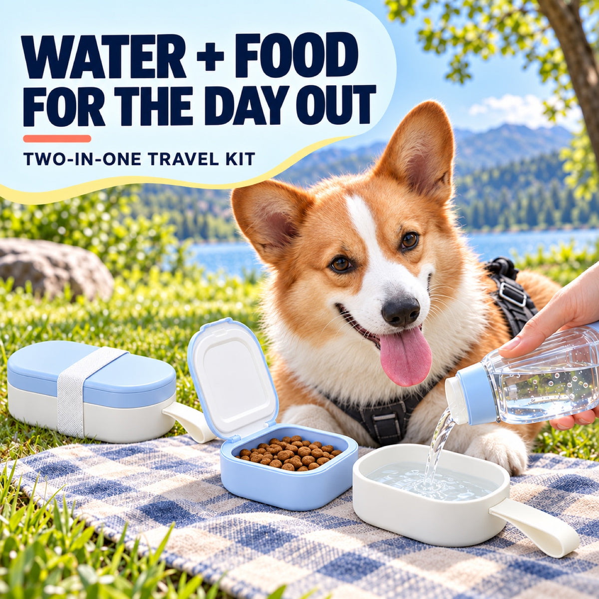 2-in-1 Hanging Pet Water and Food Bottle, 250 mL, 2 Colors, By GAVPEPY image 2 - 1.jpg