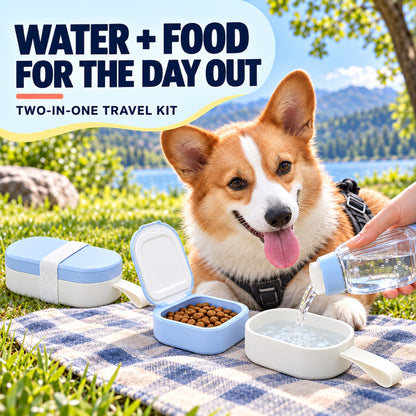 2-in-1 Hanging Pet Water and Food Bottle, 250 mL, 2 Colors, By GAVPEPY image 2 - 1.jpg