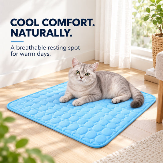 Ice Silk Cooling Pet Mat, 4 Colors & 7 Sizes, By GAVPEPY image 2 - 1.jpg