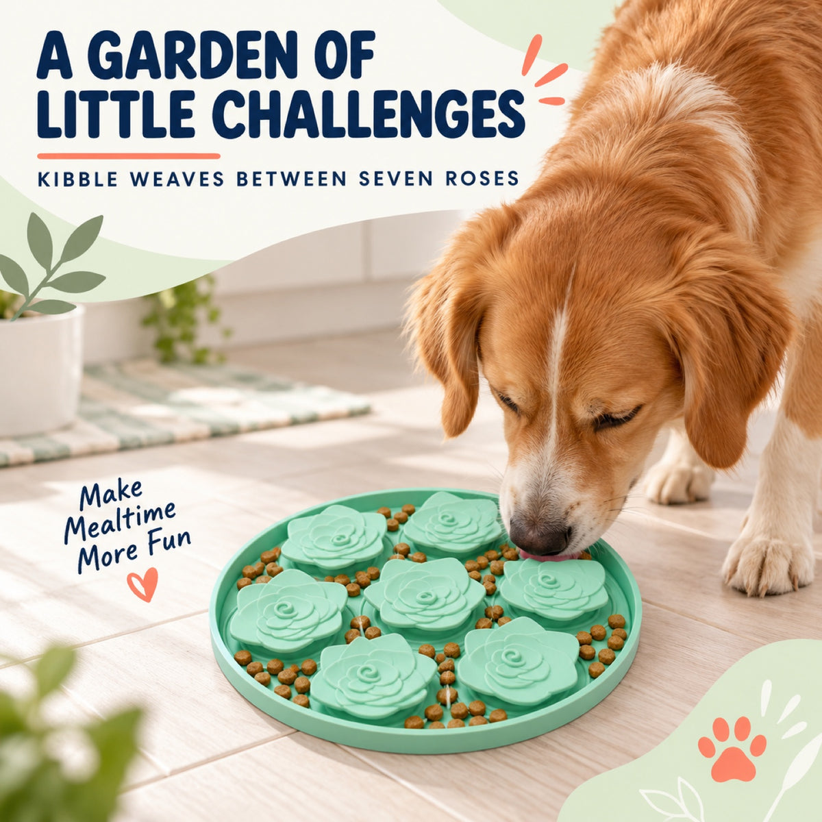 Checkerboard Round Silicone Pet Lick Mat, 7 Colors, By GAVPEPY image 2 - 1.jpg