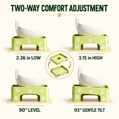 Adjustable Ceramic Pet Bowl Table, 2 Set Options, By GAVPEPY image 2 - 1.jpg