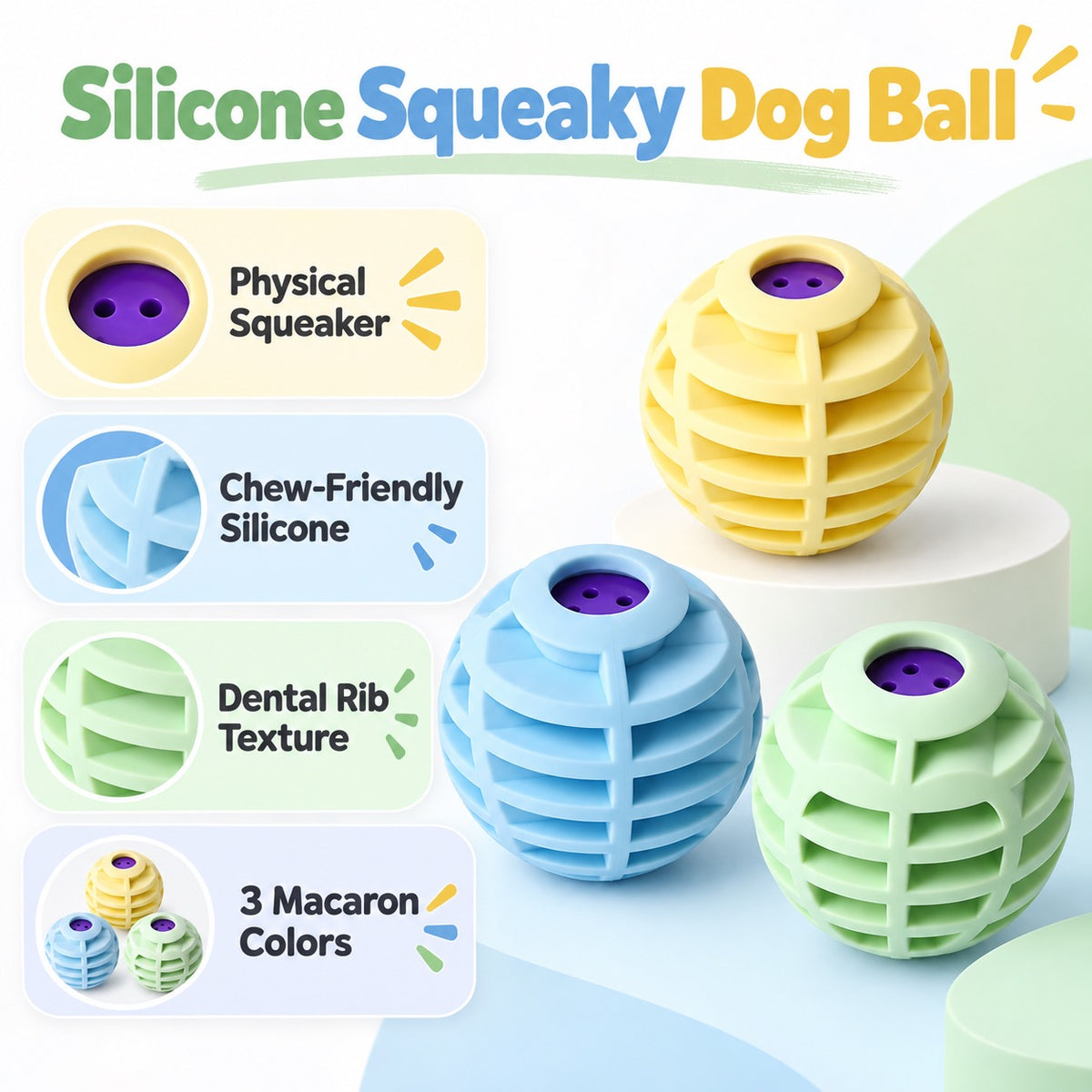 硅胶 Interactive Dog Toy, 3 Styles, By GAVPEPY image 2 - 1.jpg