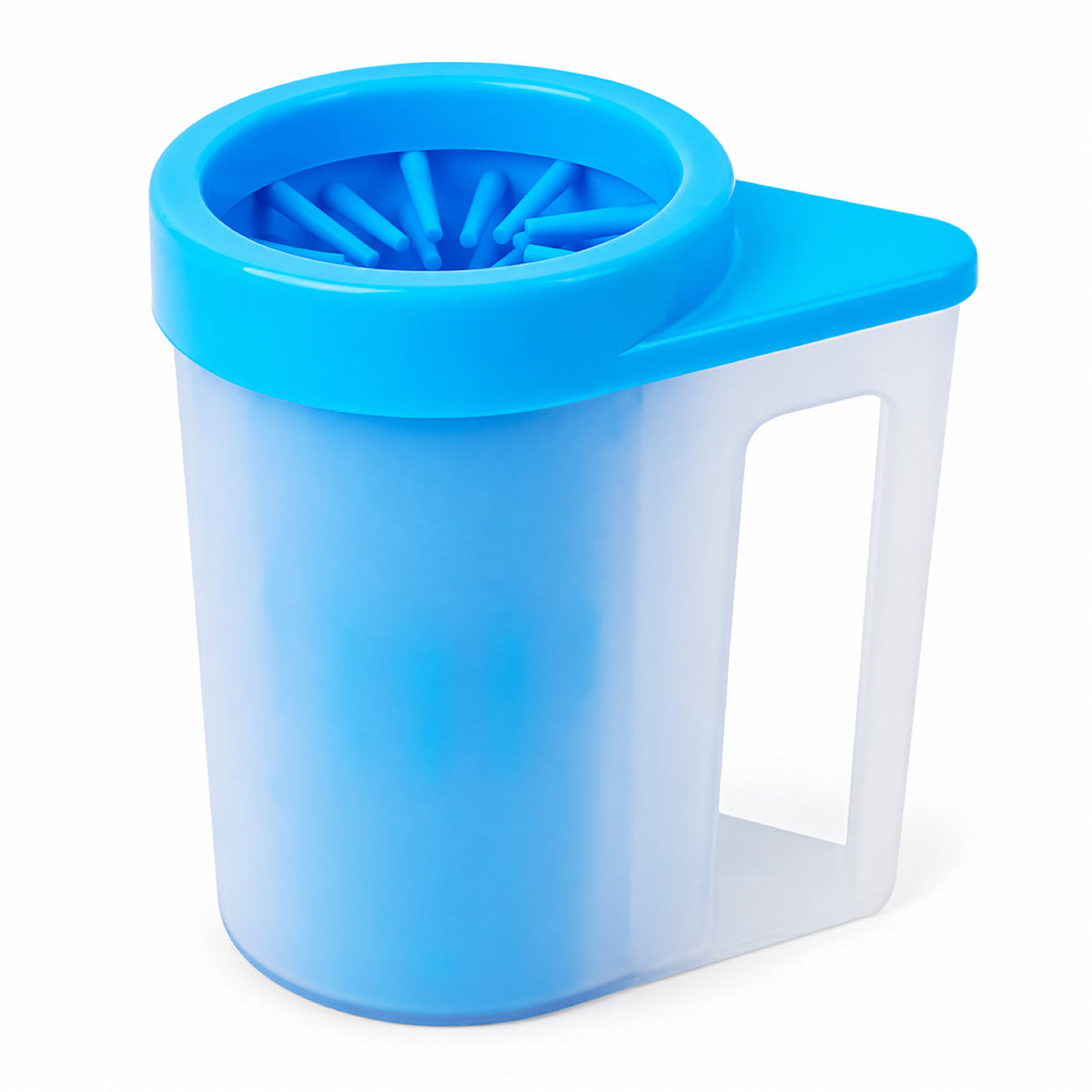 GAVPEPY PP plastic Handled Paw Washer with Towel Brush Option, Sizes M, L, Blue, Pink, Green, after rainy walks, park visits and everyday outdoor trips; a reusable cup design for rinsing paws after walks and outdoor play image 1 - 1.jpg