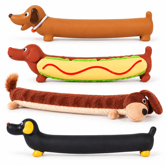 Latex Squeaky Dog Toy, 4 Styles, By GAVPEPY image 2 - 1.jpg