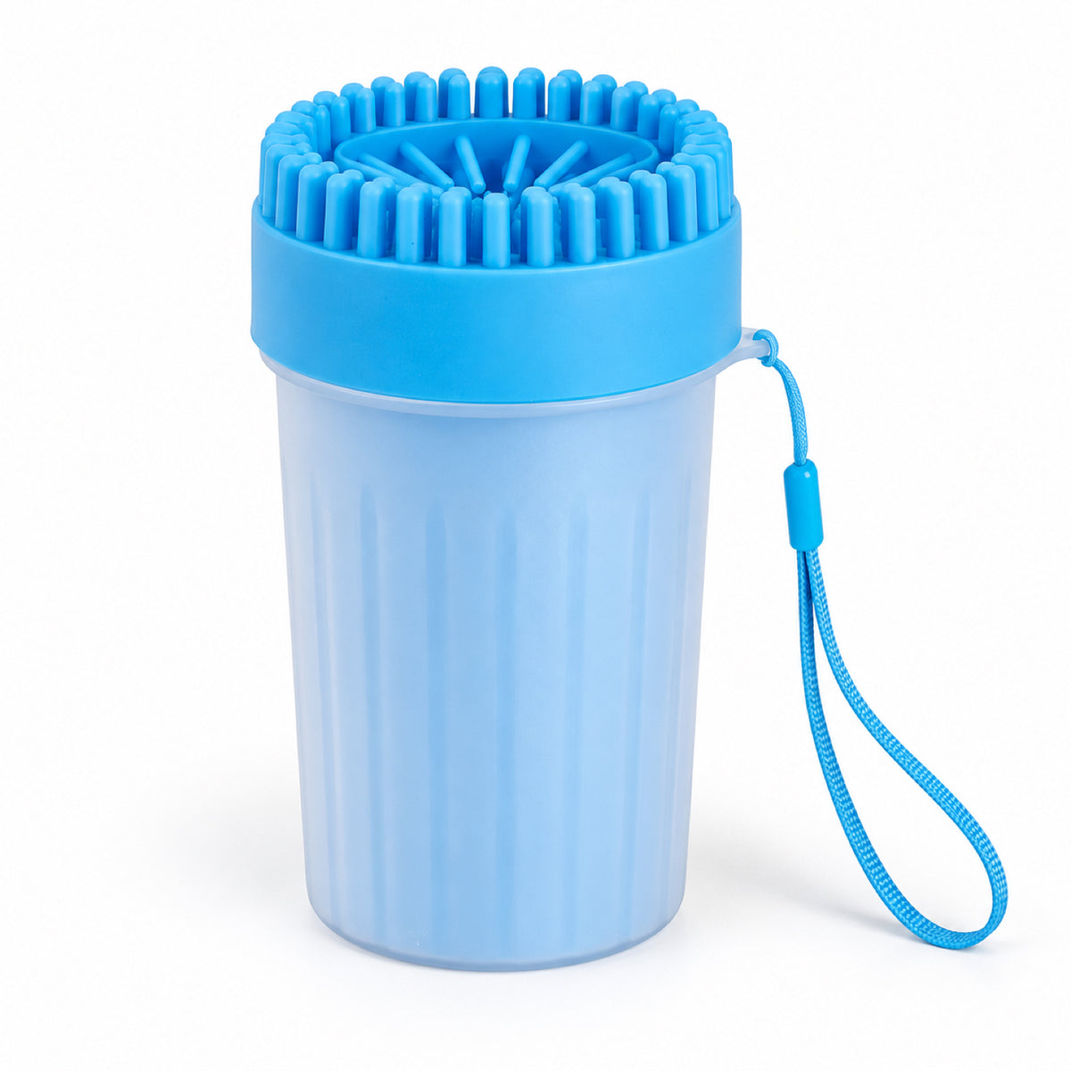 GAVPEPY TPR Silicone-Brush Paw Washer Cup, Sizes M, L, Blue, Green, Pink, after rainy walks, park visits and everyday outdoor trips; a reusable cup design for rinsing paws after walks and outdoor play image 1 - 1.jpg