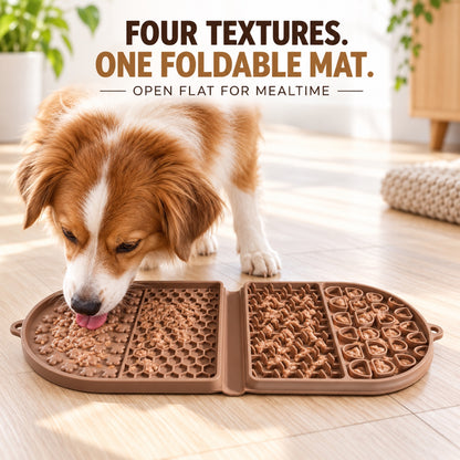 Folding Racetrack Silicone Pet Lick Mat, 3 Colors, By GAVPEPY image 2 - 1.jpg